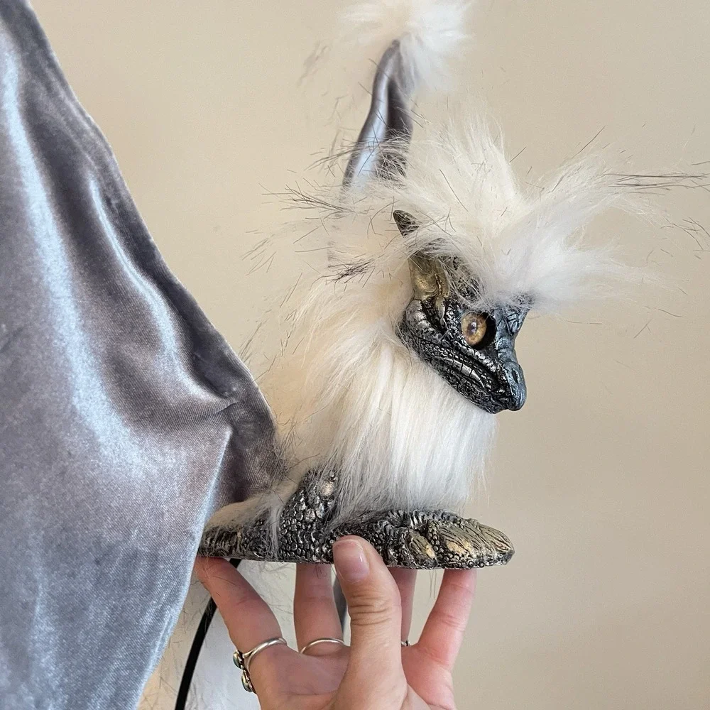 Imaginarium Albert Alfaro Winged Shoulder Dragon Puppet Drabbit Cable Silver 18